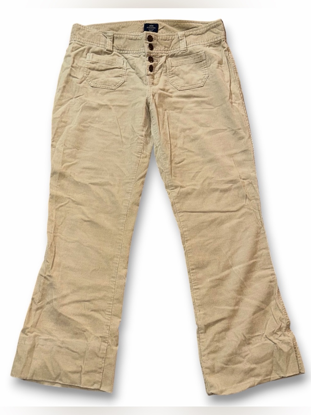 VTG Y2K Abercrombie & Fitch Low Rise Flare Stretch Corduroy Crop Pants